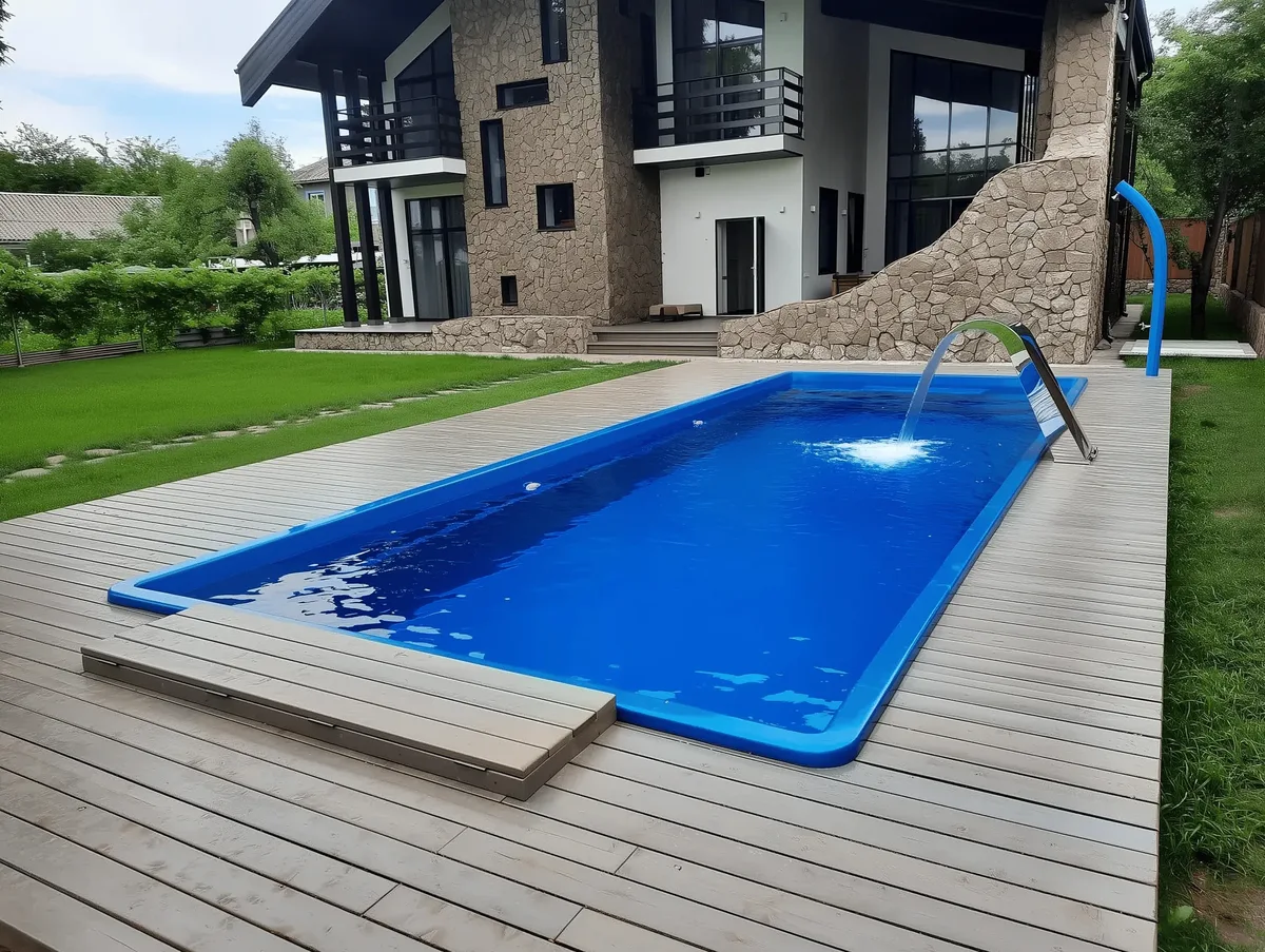 Композитный бассейн Laguna 9 — вид сверху в Выборге